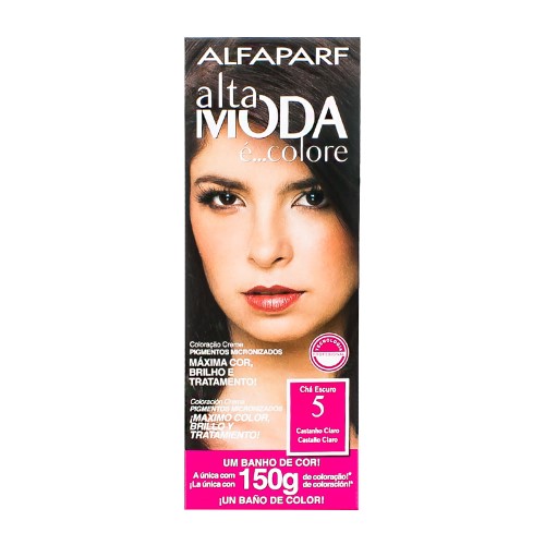 Tintura Creme Altamoda Alfaparf Chá Escuro 5 Kit