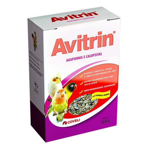 Ração Coveli Avitrin para Agapornis e Calopsitas 500g