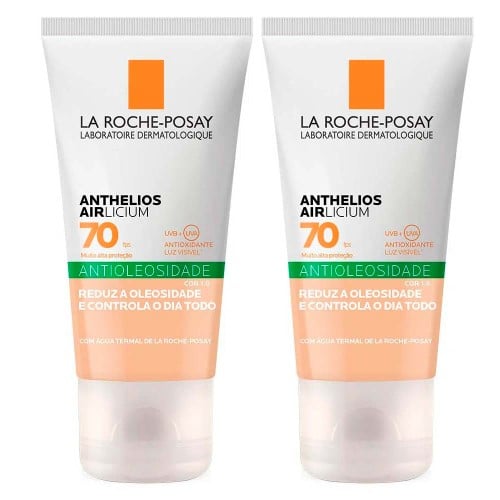 La Roche-Posay Anthelios Airlicium Kit com 2 Unidades – Protetor Solar Facial Com Cor FPS70 1.0 – 40g