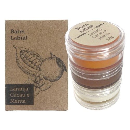 Balm Labial L’odorat - Laranja, Cacau e Menta