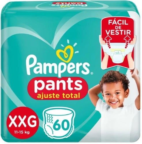 Fralda Pampers Pants Ajuste Total XXG 60 unidades