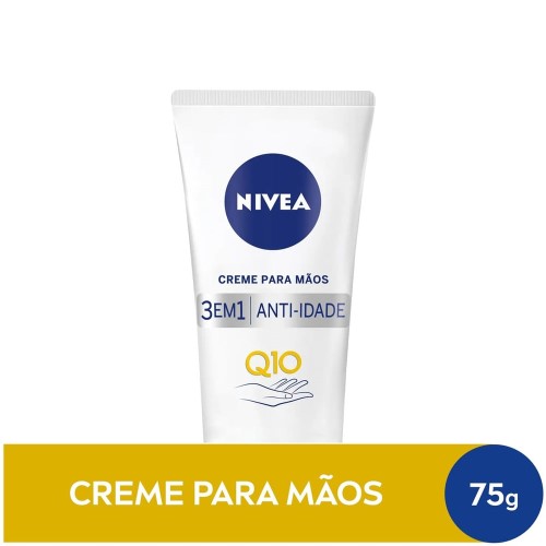 Creme Para Mãos Nivea 3 em 1 Anti-Idade Q10 75g