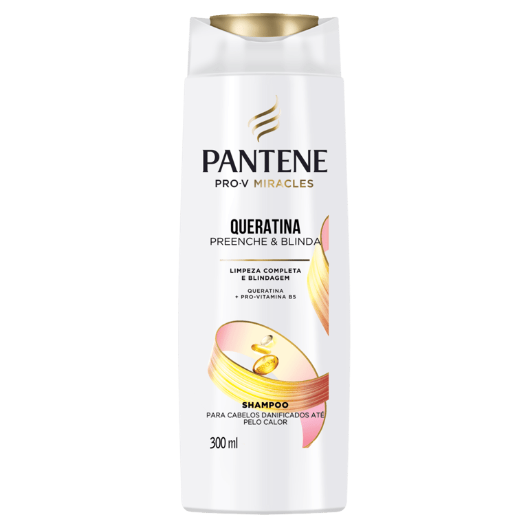 Shampoo Pantene Queratina Preenche e Blinda 300ml