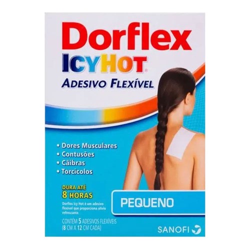 Dorflex Icy hot  pequeno com 5 adesivos