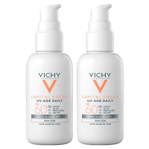 Vichy UV-Age Daily Kit com 2 Unidades – Protetor Solar Facial FPS60