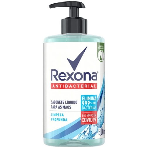 Sabonete Líquido Para As Mãos Rexona Antibacterial Limpeza Profunda 500ml