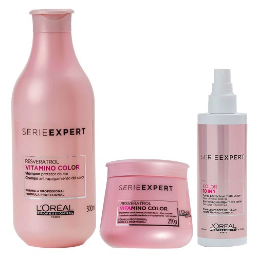 L’oréal Profissionnel Vitamino Color Kit - Shampoo + Máscara + Leave In