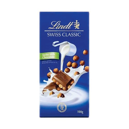 Chocolate Lindt Classic ao Leite com Avelã 100g