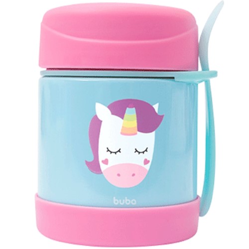 Pote Térmico para Alimentos Buba Baby Animal Fun Unicórnio com 1 unidade