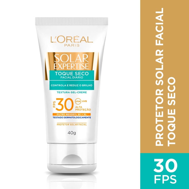 Protetor Solar Facial Loréal Expertise Toque Seco FPS 30 40g