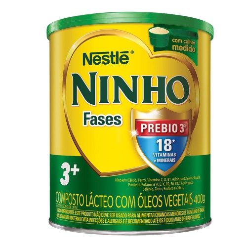 Composto Lácteo Ninho Fases 3+ 400g