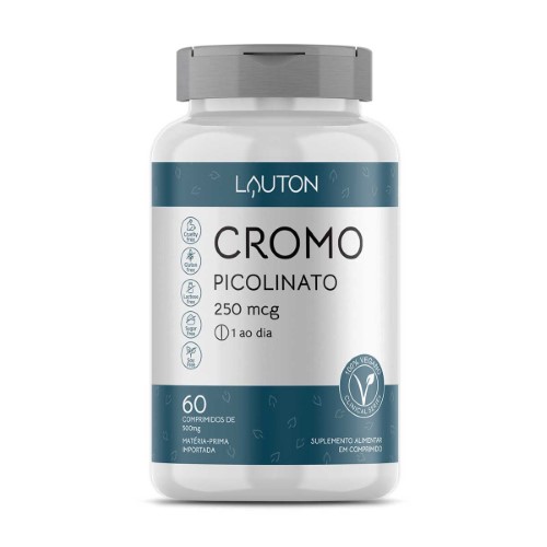 Suplemento Alimentar Lauton Cromo Picolinato 250mcg 60 Comprimidos