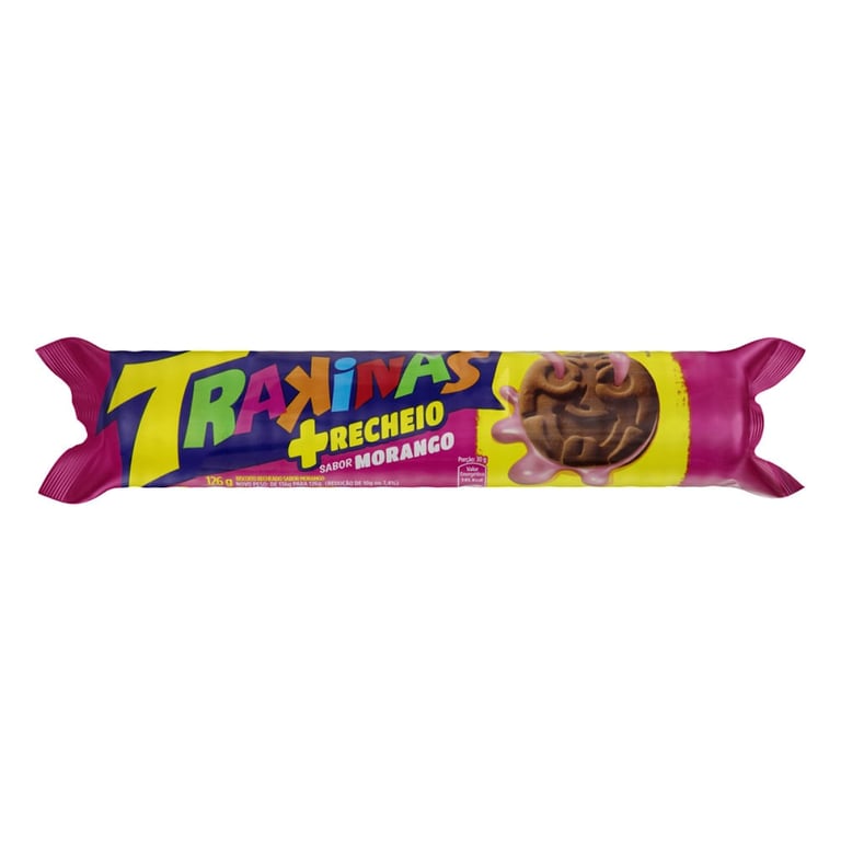 Biscoito Trakinas 126g Morango