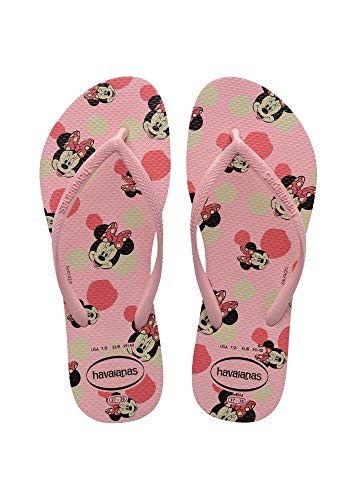 Chinelo Havaianas Slim Disney Rosa 35/36