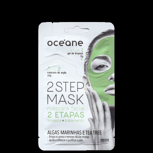 Máscara Facial 2 Etapas Oceane 2Step Mask Tea Tree 13g