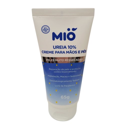 Creme Hidratante para Mãos e Pés Mió Ureia 10% Peles Muito Ressecadas 65g