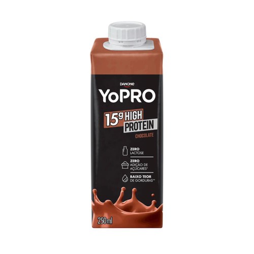 Bebida Láctea Danone Yopro 15g Proteínas Chocolate 250ml