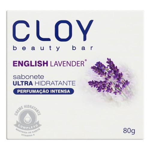 Sabonete em Barra Ultra Hidratante English Lavender Cloy Beauty 80g