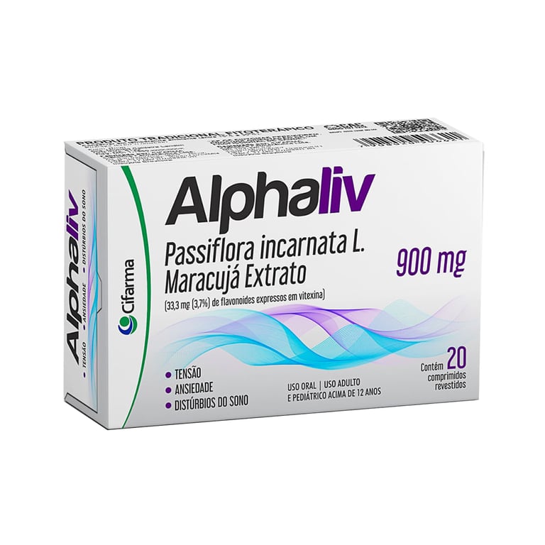 Alphaliv Passiflora Incarnata L 900mg 20 comprimidos