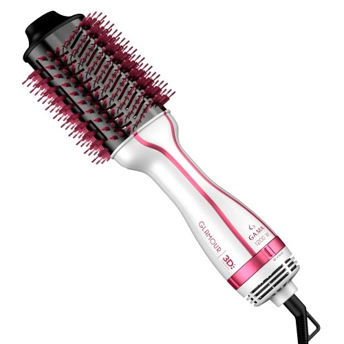 Escova Secadora 3d Gama 3 Em 1 Glamour 1200w Pink 3 Temperaturas