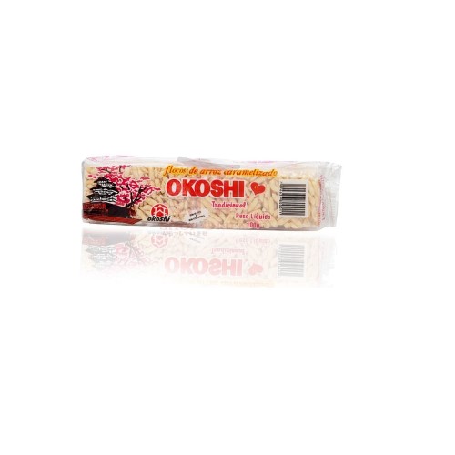 Flocos de Arroz Hikage Okoshi Caramelizado 100g