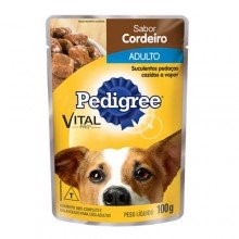 Ração Úmida Pedigree Adulto Raças Pequenas Cordeiro Sachê 100g