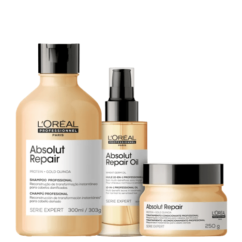 L’Oréal Professionnel Absolut Repair Trio Kit - Shampoo + Máscara + Óleo