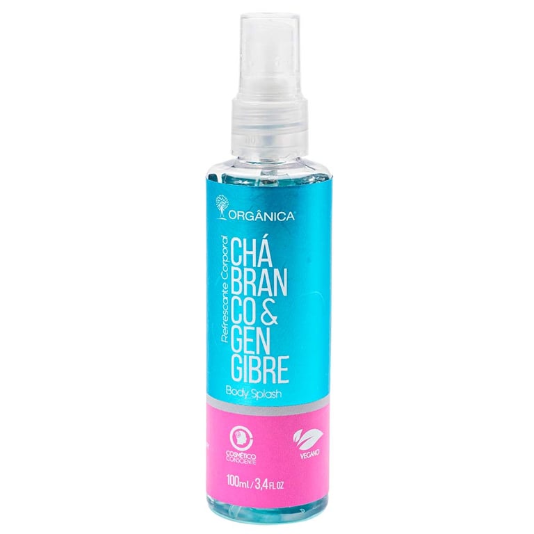 Chá Branco e Gengibre Orgânica - Body Splash Feminino 100ml