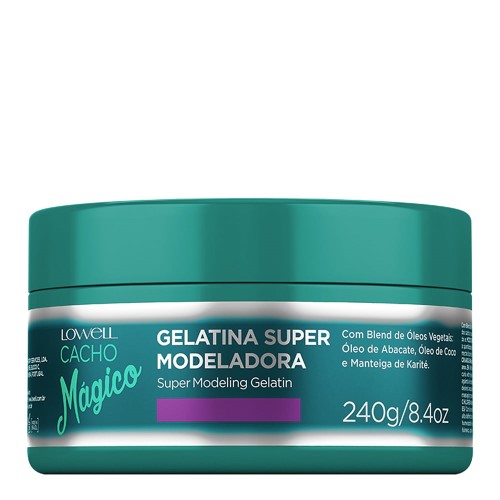 Gelatina Capilar Lowell Super Modeladora Cacho Mágico 240g