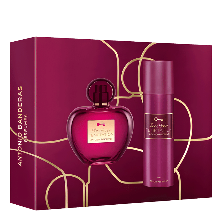 Conjunto Her Secret Temptation Feminino - Eau de Toilette 80ml + Desodorante Spray 150ml