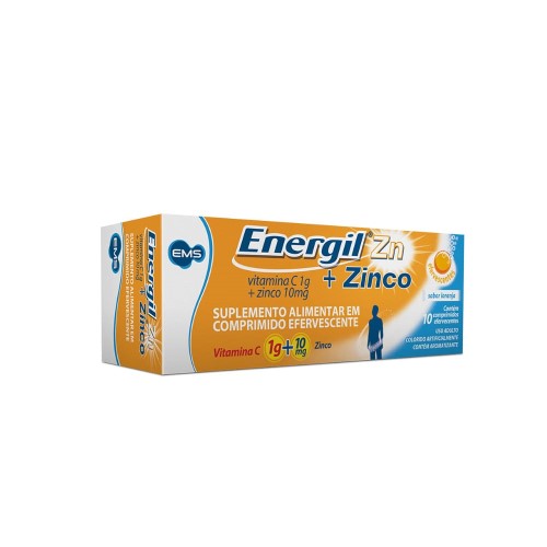 Suplemento Alimentar Energil Zinco 1g+10mg 10 Comprimidos