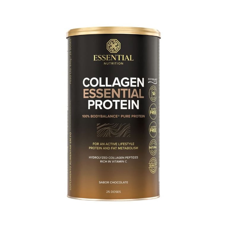 Suplemento Alimentar Collagen Essential Protein Chocolate 510g