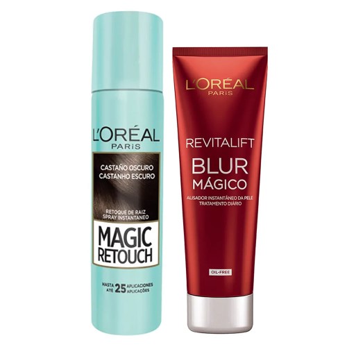 L’Oréal Paris Magic Blur Kit - Corretivo Castanho Escuro + Aperfeiçoador