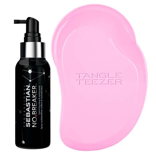 Sebastian + Tangle Teezer Anti-Quebra dos Fios Kit Leave-in + Escova