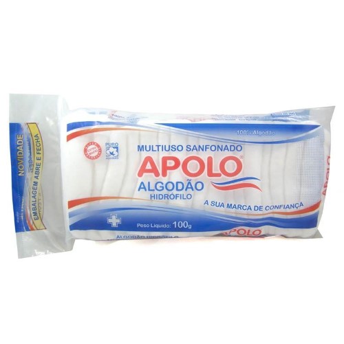 Algodão Hidrófilo Apolo Sanfonado 50g