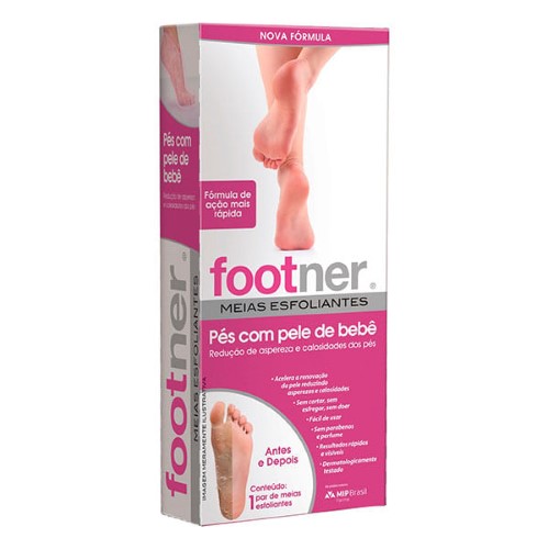 Meias Esfoliantes Footner com 1 par