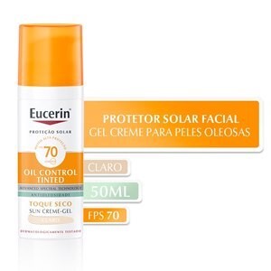 Protetor Solar Eucerin Sun Oil Control Tinted Claro Fps 70 50g