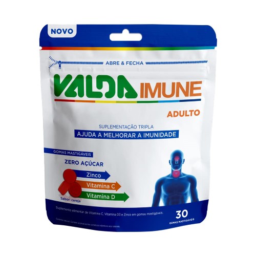 Valda Imune Adulto 30 Gomas Mastigáveis