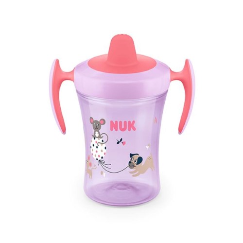 Copo Trainer NUK Evolution Bico TPE Rosa de 230ml com 1 unidade