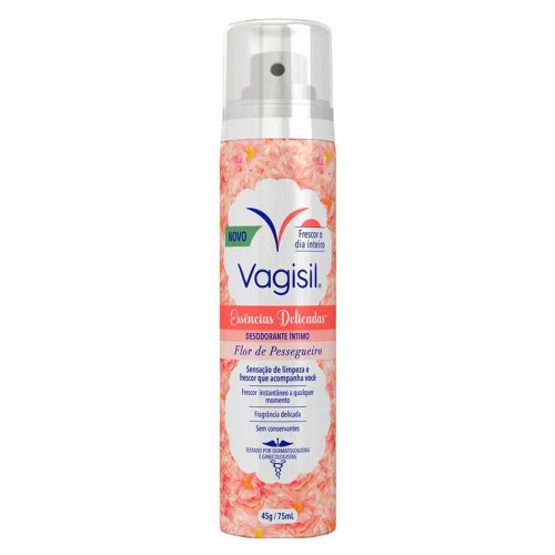 Desodorante Íntimo em Spray Vagisil Flor de Pessegueiro