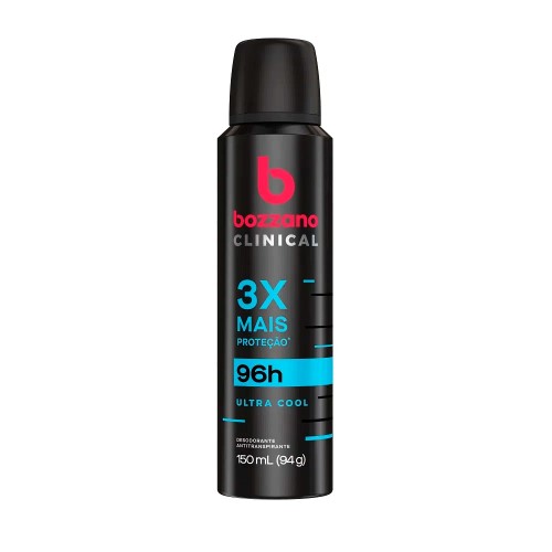 Desodorante Bozzano Clinical Ultra Cool Aerosol Antitranspirante Masculino 150ml