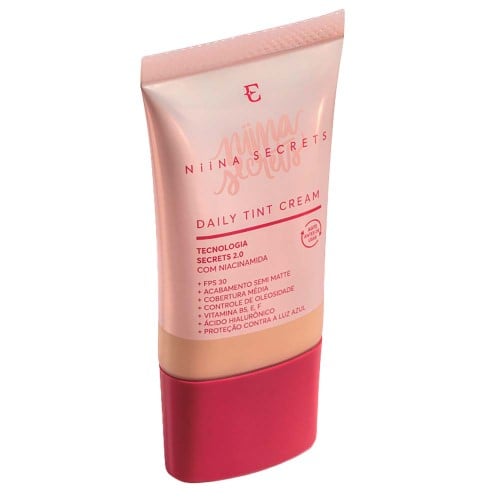 Base Liquida Eudora Niina Secrets Daily Tint Cream Cor 0 com 25ml