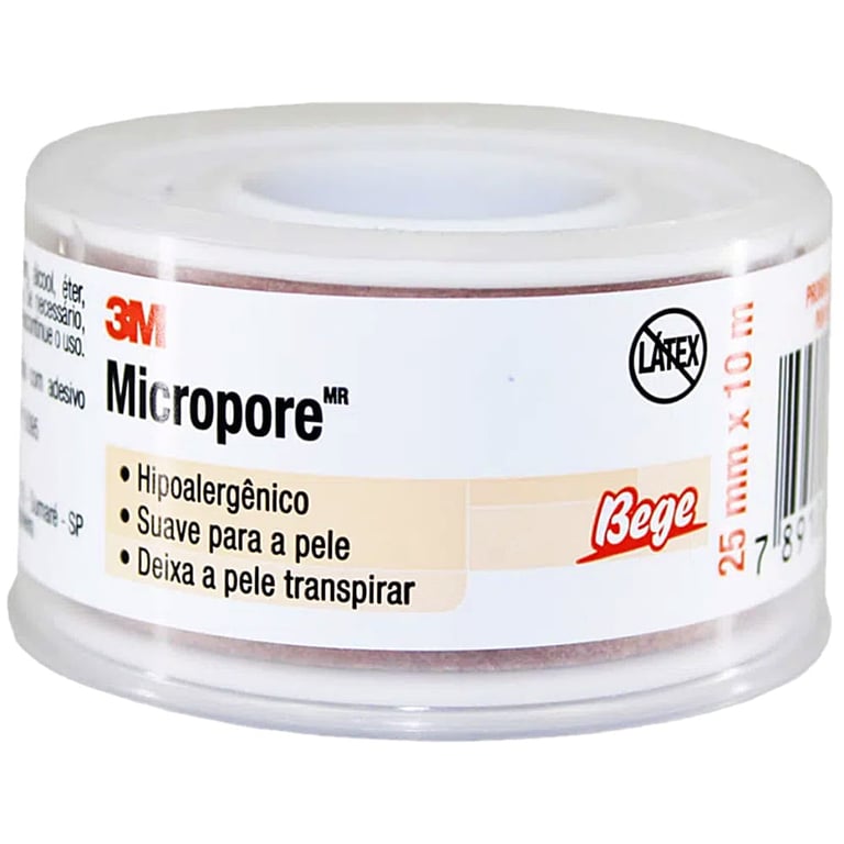 Fita Micropore 3M - Bege - 25Mm X 10M - 1533