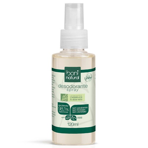 Desodorante Spray Boni Natural Melaleuca & Aloe Vera 120ml