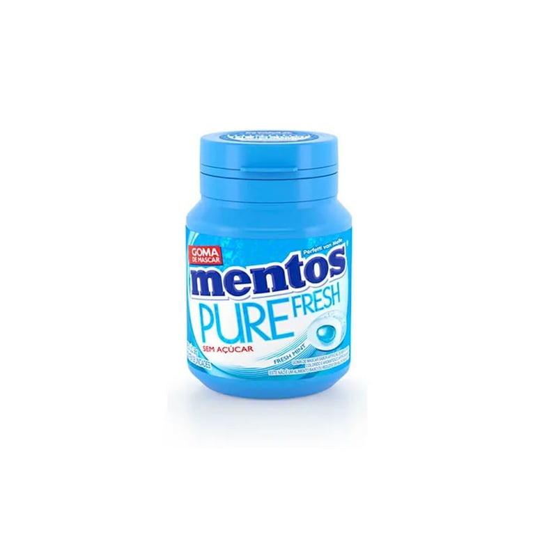 Mentos Pure Fresh Fresh Mint Goma de Mascar sem açúcar 56g 28 Unidades