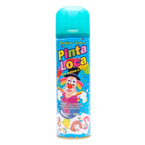 Tinta Spray para Cabelo Pinta Loca Azul Flash 150ml