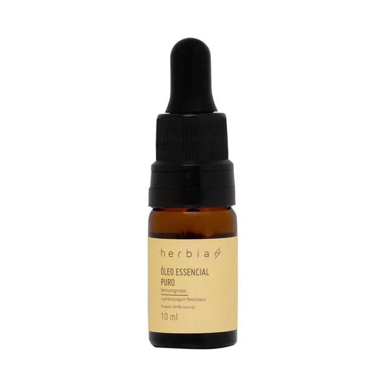 Óleo Essencial de Lemongrass Capim-limão Orgânico 10ml – Herbia