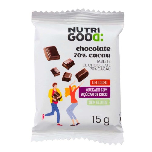 Chocolate 70% Cacau Nutrigood com 15g