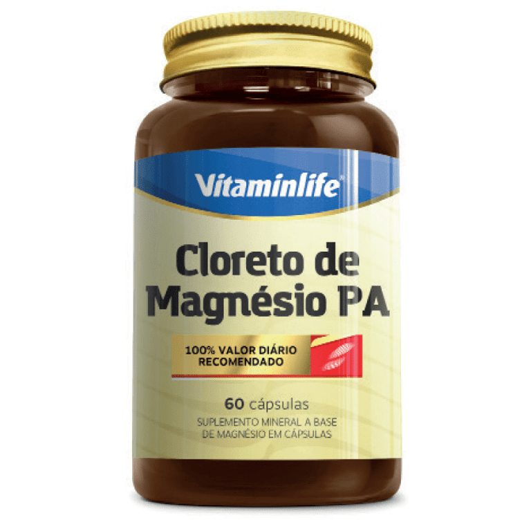 Cloreto De Magnésio Pa Vitaminlife 60 Cápsulas