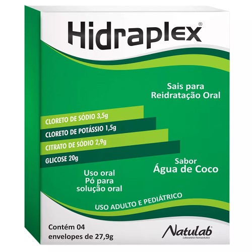 Hidraplex Sabor Água de Coco Pó 4 envelopes de 27,9g